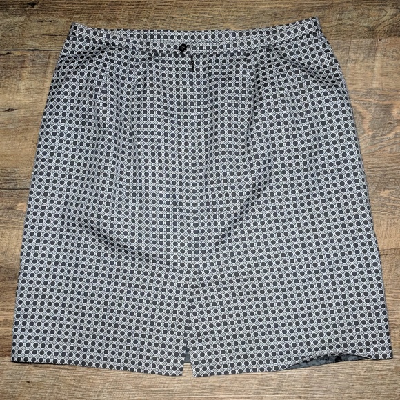 Talbots Black and White Skirt 12P - Picture 4 of 4